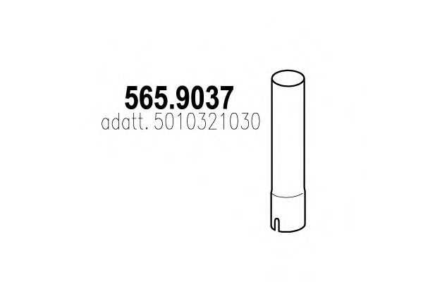 ASSO 565.9037 Exhaust Pipe